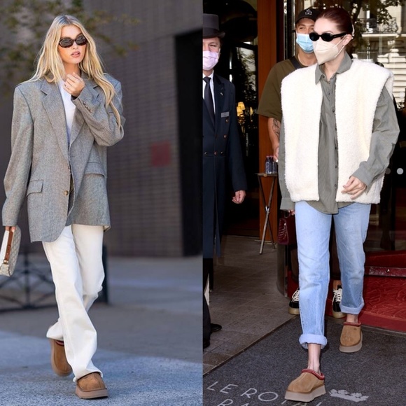 Ugg Women's Tazz Platform Slipper Chestnut 6 NEW - Picture 6 of 12